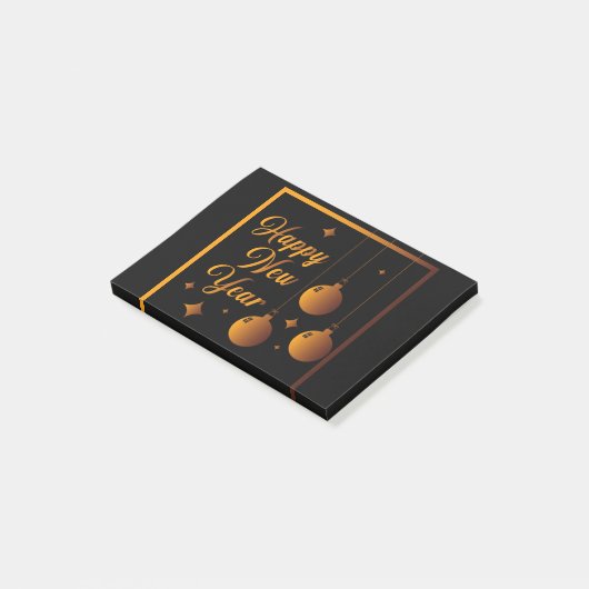 Gelukkig nieuwjaar post-it® notes (Schuin)