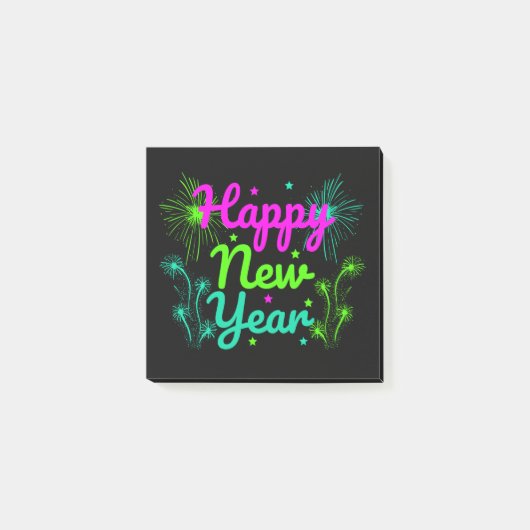 Gelukkig nieuwjaar post-it® notes (Voorkant)