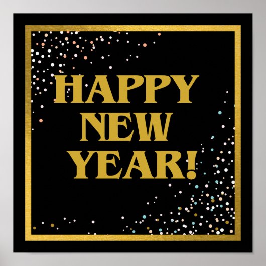 Gelukkig nieuwjaar poster (Voorkant)