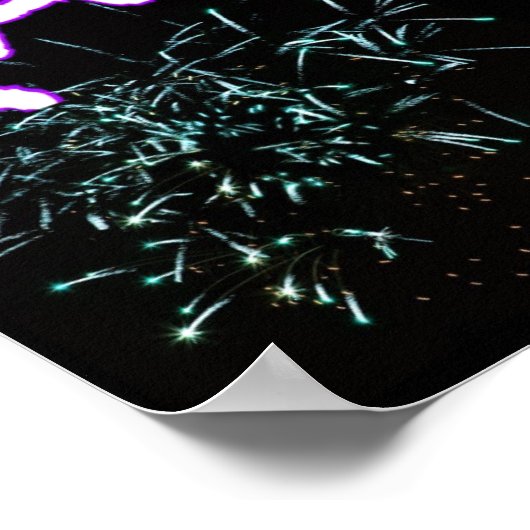 Gelukkig nieuwjaar poster (Hoek)