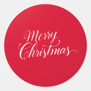 Gelukkig Nieuwjaar Prettig Kerstfeest Vakantie Sei Ronde Sticker