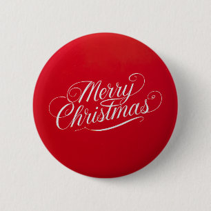 Gelukkig Nieuwjaar Prettig Kerstfeest Vakantieperi Ronde Button 5,7 Cm