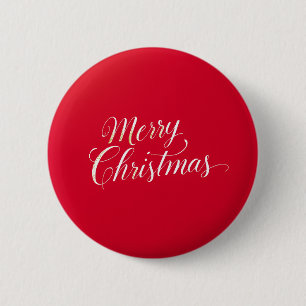 Gelukkig Nieuwjaar Prettig Kerstfeest Vakantieperi Ronde Button 5,7 Cm