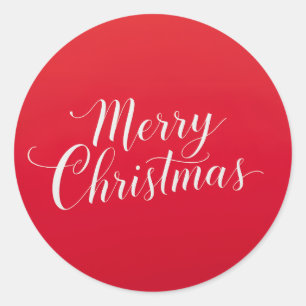 Gelukkig Nieuwjaar Prettig Kerstfeest Vakantieperi Ronde Sticker