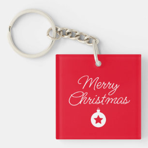 Gelukkig Nieuwjaar Prettig Kerstfeest Vakantieperi Sleutelhanger