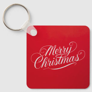 Gelukkig Nieuwjaar Prettig Kerstfeest Vakantieperi Sleutelhanger