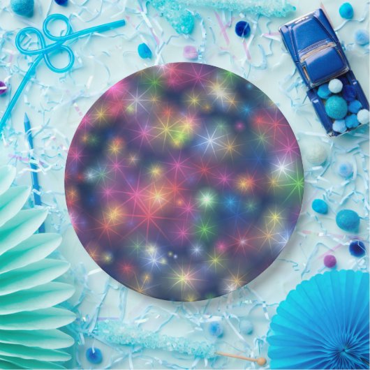 Gelukkig nieuwjaar prettige feestdagen papieren bordje (Feest)