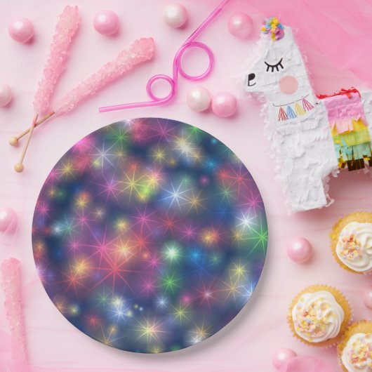 Gelukkig nieuwjaar prettige feestdagen papieren bordje (Feest)