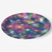 Gelukkig nieuwjaar prettige feestdagen papieren bordje (Gekanteld)