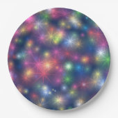 Gelukkig nieuwjaar prettige feestdagen papieren bordje (Voorkant)