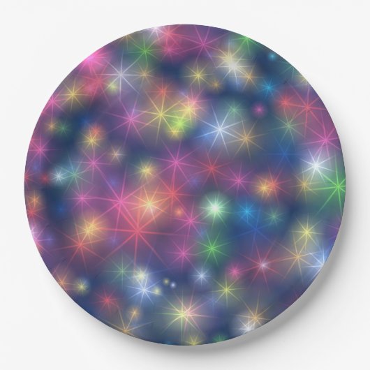 Gelukkig nieuwjaar prettige feestdagen papieren bordje (Voorkant)