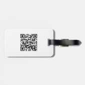 Gelukkig nieuwjaar! — QR-code Bagagelabel (Achterkant horizontaal)