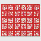 Gelukkig nieuwjaar! — QR-code Cadeaupapier (Vlak)