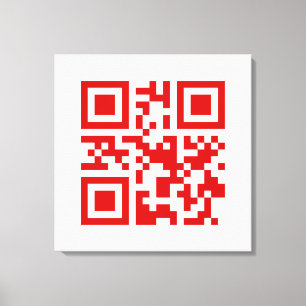 Gelukkig nieuwjaar! — QR-code Canvas Afdruk
