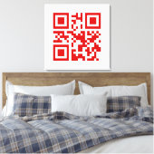 Gelukkig nieuwjaar! — QR-code Canvas Afdruk (Insitu (Slaapkamer))