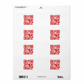 Gelukkig nieuwjaar! — QR-code Etiket (Full Sheet)