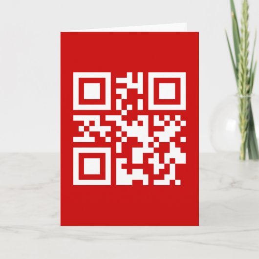Gelukkig Nieuwjaar! -- QR code Feestdagen Kaart (Voorkant)
