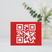 Gelukkig Nieuwjaar! -- QR code Feestdagenkaart (Staand voorkant)