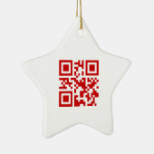 Gelukkig nieuwjaar! — QR-code Keramisch Ornament (Rechts)