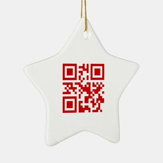 Gelukkig nieuwjaar! — QR-code Keramisch Ornament (Rechts)