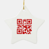 Gelukkig nieuwjaar! — QR-code Keramisch Ornament (Voorkant)