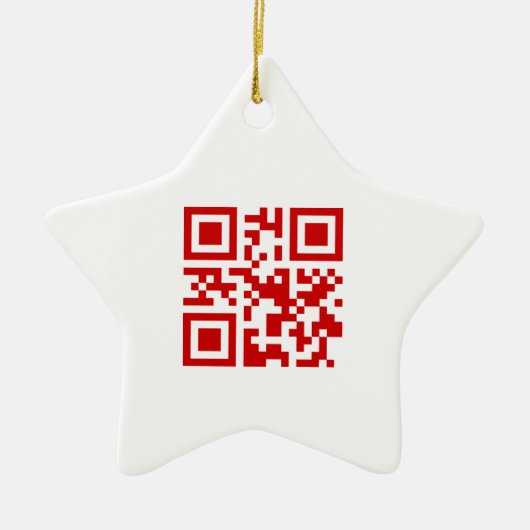 Gelukkig nieuwjaar! — QR-code Keramisch Ornament (Voorkant)