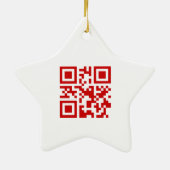 Gelukkig nieuwjaar! — QR-code Keramisch Ornament (Achterkant)