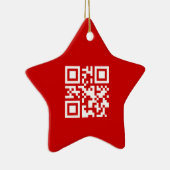 Gelukkig nieuwjaar! — QR-code Keramisch Ornament (Rechts)