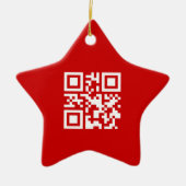 Gelukkig nieuwjaar! — QR-code Keramisch Ornament (Voorkant)