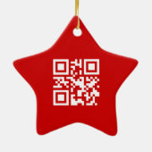 Gelukkig nieuwjaar! — QR-code Keramisch Ornament (Achterkant)