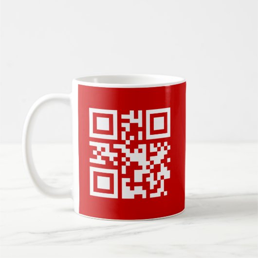 Gelukkig nieuwjaar! — QR-code Koffiemok (Links)