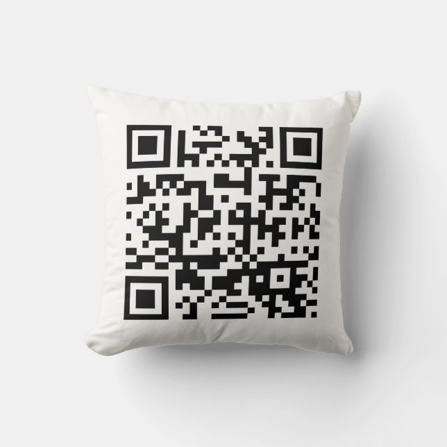 Gelukkig nieuwjaar! — QR-code Kussen (Voorkant)