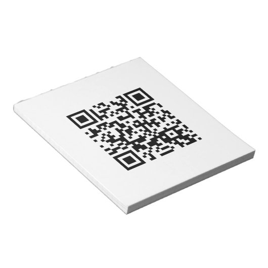Gelukkig nieuwjaar! — QR-code Notitieblok (Schuin)