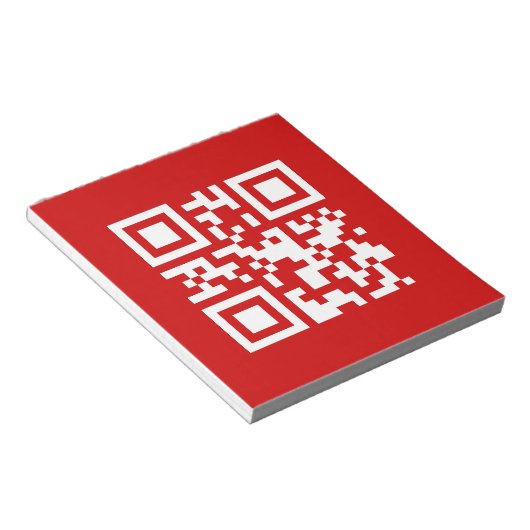 Gelukkig nieuwjaar! — QR-code Notitieblok (Schuin)