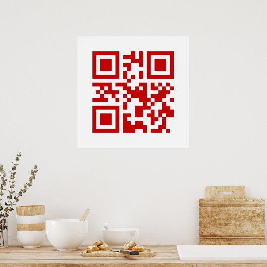 Gelukkig nieuwjaar! — QR-code Poster (Keuken)