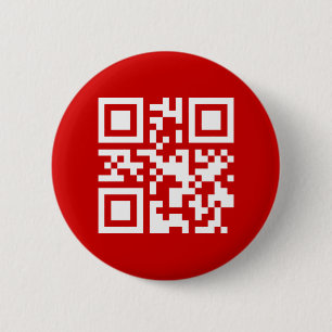 Gelukkig nieuwjaar! — QR-code Ronde Button 5,7 Cm