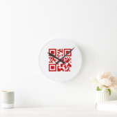 Gelukkig nieuwjaar! — QR-code Ronde Klok (Huis)