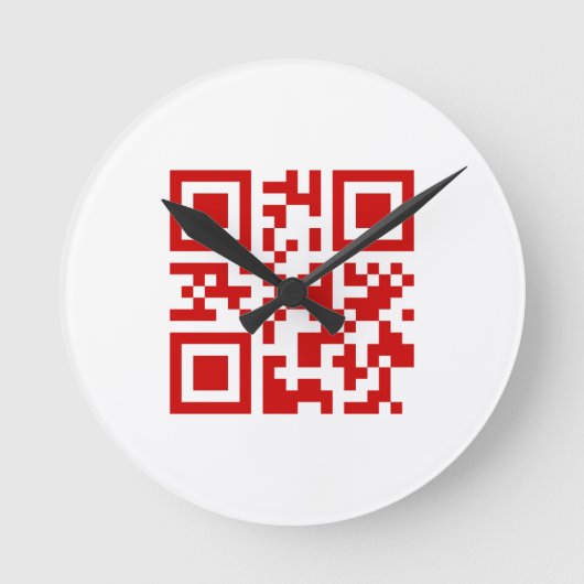 Gelukkig nieuwjaar! — QR-code Ronde Klok (Voorkant)