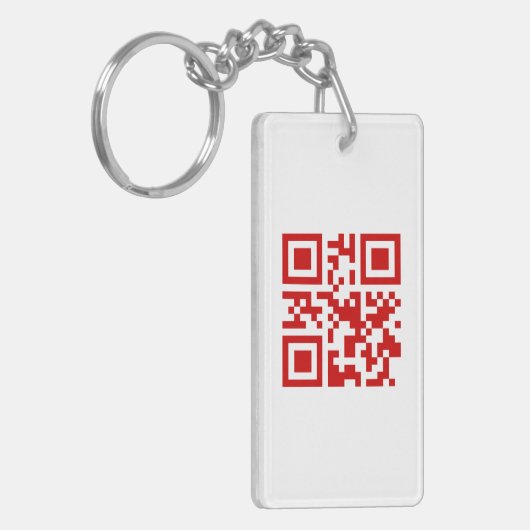 Gelukkig nieuwjaar! — QR-code Sleutelhanger (Voorkant Links)