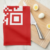 Gelukkig nieuwjaar! — QR-code Theedoek (Quarter Fold)