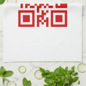 Gelukkig nieuwjaar! — QR-code Theedoek (Gevouwen)