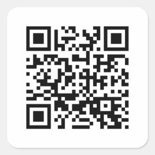 Gelukkig nieuwjaar! — QR-code Vierkante Sticker