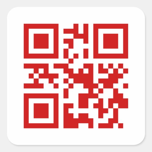 Gelukkig nieuwjaar! — QR-code Vierkante Sticker (Voorkant)