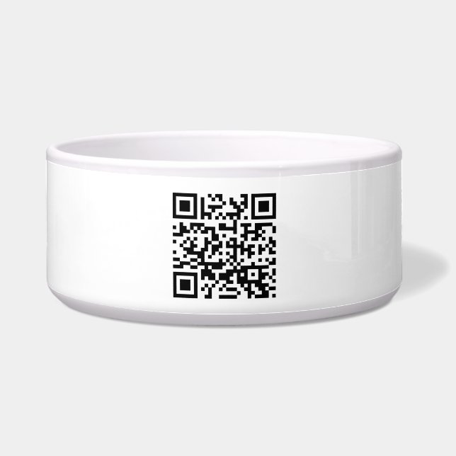 Gelukkig nieuwjaar! — QR-code Voerbakje (Voorkant)