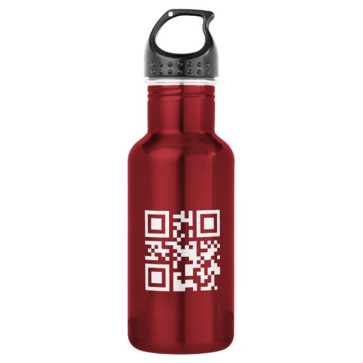 Gelukkig nieuwjaar! — QR-code Waterfles (Voorkant)