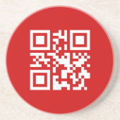 Gelukkig nieuwjaar! — QR-code Zandsteen Onderzetter (Voorkant)