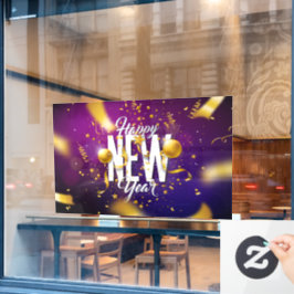 Gelukkig nieuwjaar raamsticker