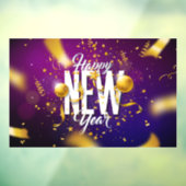 Gelukkig nieuwjaar raamsticker (Vel 3)