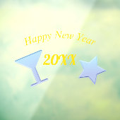 Gelukkig nieuwjaar raamsticker (Vel 3)