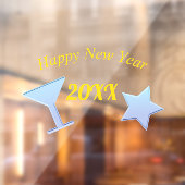 Gelukkig nieuwjaar raamsticker (Vel 2)